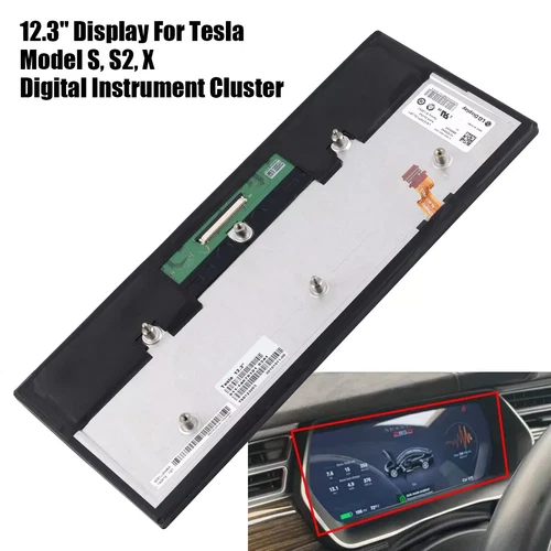 Für Tesla Model S S2 X GEN 2 LCD Display Digital Kombiinstrument Ersatz - Bild 6 von 6