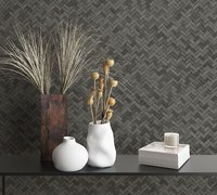Eur 4,88/Qm / Tapete Marburg Botanica 33310 Landhaus Rattan Anthrazit