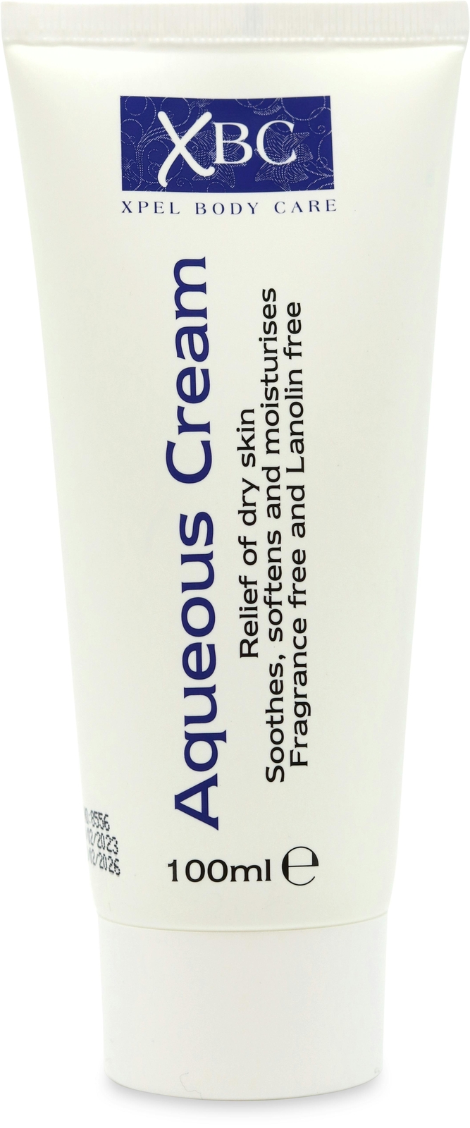 12x XBC Aqueous Moisturising Cream Tube -Dry Skin Relief | Fragrance Free- 100ml - Image 3