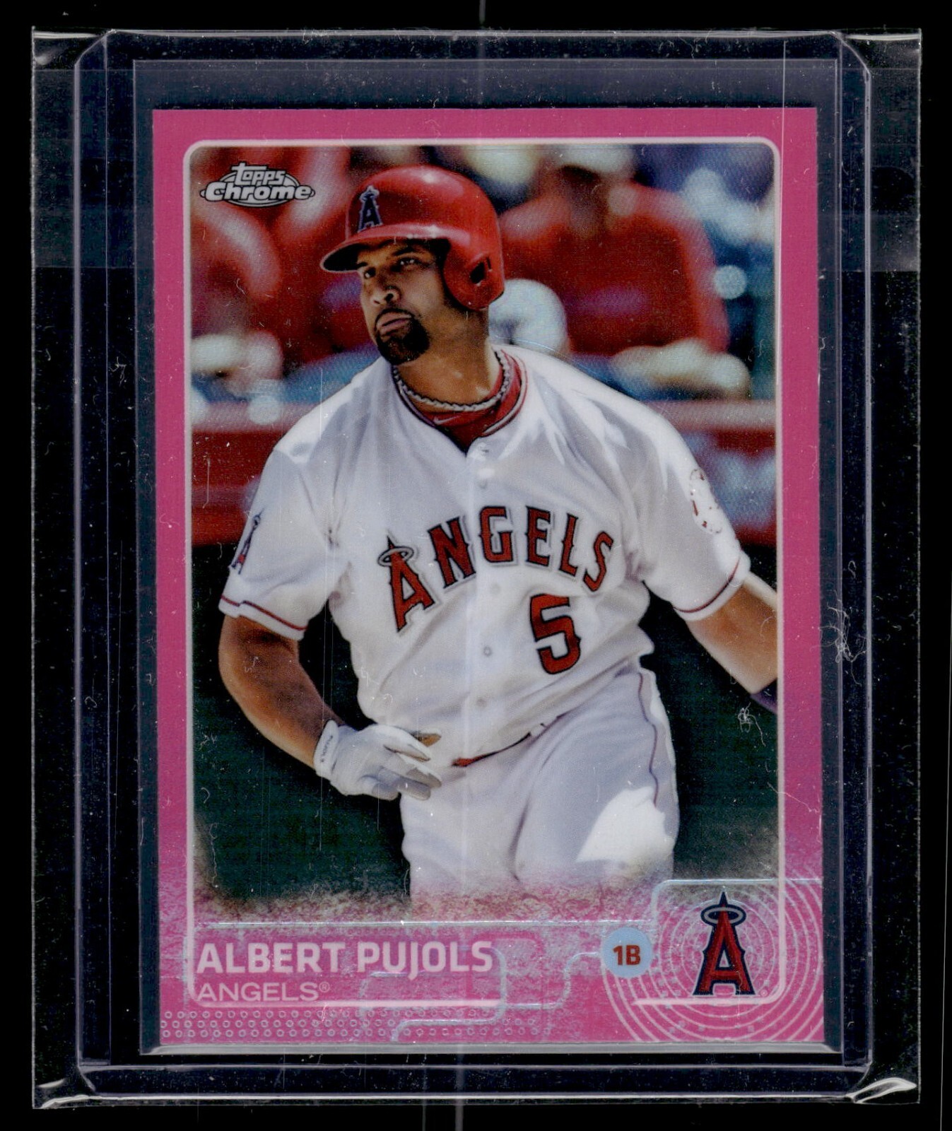 2015 Topps Chrome Pink Refractor #113 Albert Pujols Angels