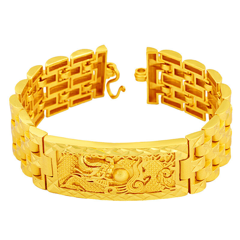 ❤べるさま❤bracelet❤金龍❤ Domineering dragon head 22K 23K 24K THAI BAHT YELLOW GOLD GP