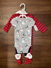 CARTERS 4 PIECE BABY LITTLE LAYETTE SIZE 6 MONTHS NWT