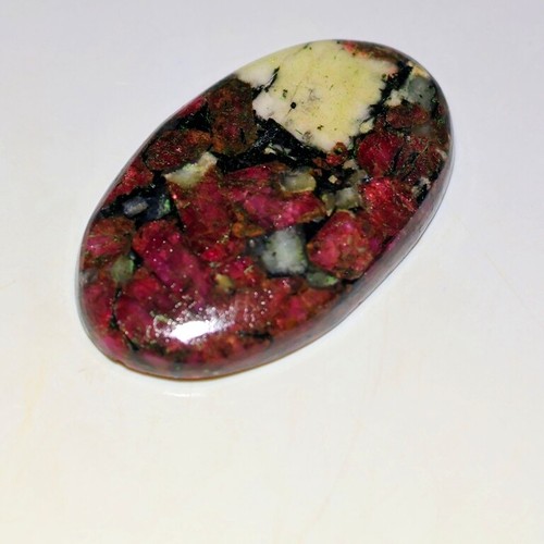 GEMMA CABOCHON OVALE CABOCHON ROSA RUSSO NATURALE ROSA RUSSO AV- - Foto 13 di 21