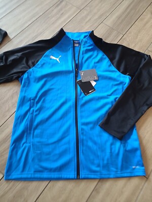Puma Fußball teamLIGA Trainingsjacke Herren blau schwarz