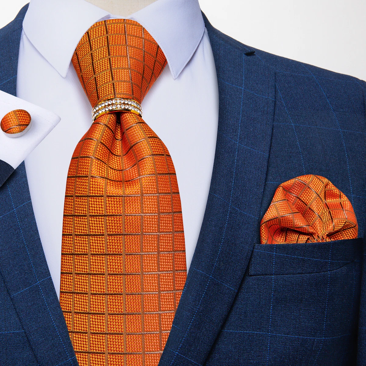 Mens orange cheap tie