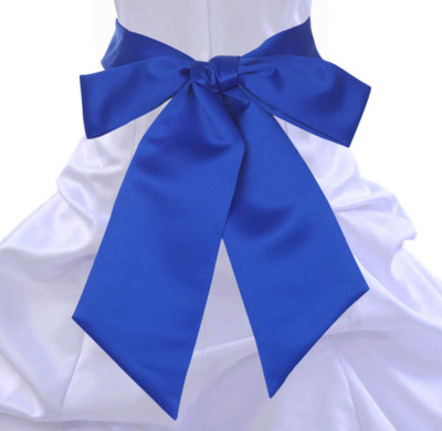 Satin Sash For Wedding Decoration Party Accessory Bridal Shower DIY Plain Sash