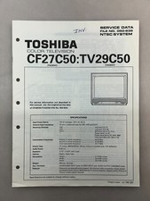 Toshiba CF27C50 TV29C50 Original Service Manual Free Shipping