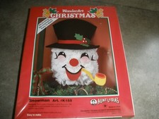 NEW WonderArt Christmas Snowman K155 Aunt Lydia's Kit