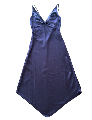 Laundry silk dress by Shelli Segal maroon sweetheart neck spaghetti straps 4