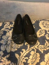 True Spirit by Easy Spirit Women's Black Round Toe Flats Size 7M NWD