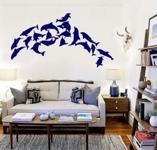 Vinyl Wall Mural Dolphins Marine Decor Ocean Stickers 158ig 