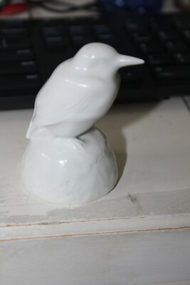 Rosenthal German Robra Figurine White Raven/Crow Porcelain Shreve Crump Lowe