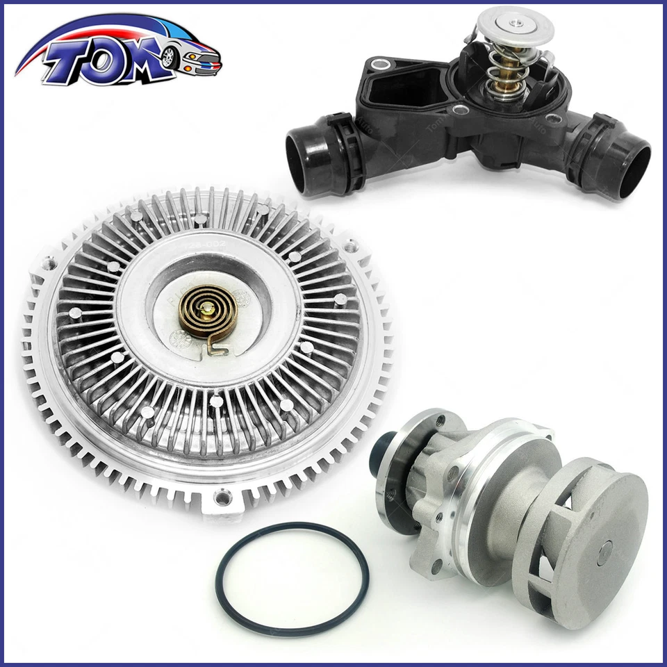 Kit termostato embrague ventilador bomba agua bmw e46 serie 3 325i 328i 330i 530i X5 Foto 2 de 4