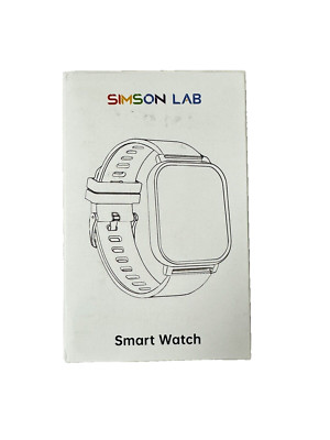 Simson Lab 1.44'' Bluetooth Smart Watch with Health Fitness Tracker Black