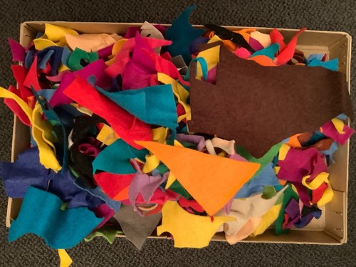 Felt Strips & Scraps for Crafting etc. Left Over from an Art Project. ποΈ - Picture 3 of 3