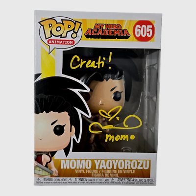Colleen Clinkenbeard Signed Funko Pop Momo My Hero Academia