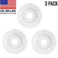 3x Replacement Microfiber Mop Head Easy Clean Wring Refill For O-Cedar Spin Mop