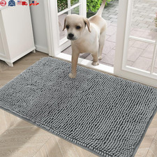 Dog Door Mat for Muddy Paws, Absorbs Moisture and Dirt, Non-Slip Washable Mat, Q