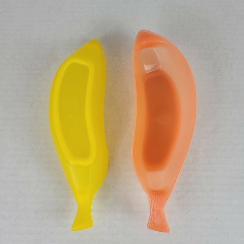 Plastic Banana Split Ice Cream Sundae Serving Bowls; Set of 4 - 第 1/3 張圖片