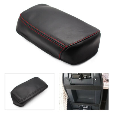 Black Leather Armrest Box Cover for Nissan Qashqai 08- 2013 2014 2015 2016 2017