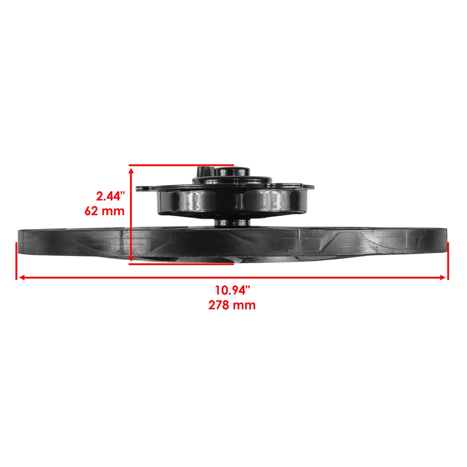 Ventilador de radiador Caltric para Polaris Scrambler 850 2014 2015 2016 2017 2018-2021 Foto 2 de 4