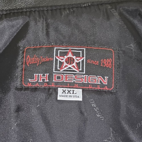 Dale Earnhardt JH Design Black Leather Jacket 7 Time Champion GM Goodwrench XXL - Picture 17 of 23