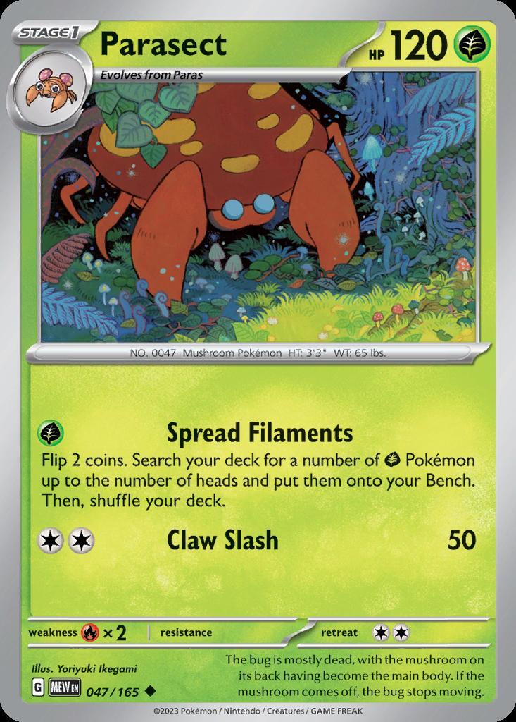Pokemon Parasect (47/207) 151 NM