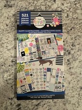 Happy Planner Sticker Book - Happy Illustrations 521 Pieces