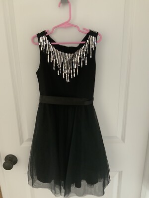 white christmas dresses City Lights Black Sequin Dress, Small - The Mint Julep Boutique main image 1