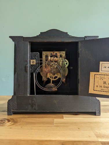 Vintage Wurttemberg 14 Day Strike Mantel Clock HAC - Picture 6 of 9