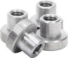 Weld on Nuts 1/4"-20 Thread Threaded Nut Steel Chassis Mount Tab Pack of 4