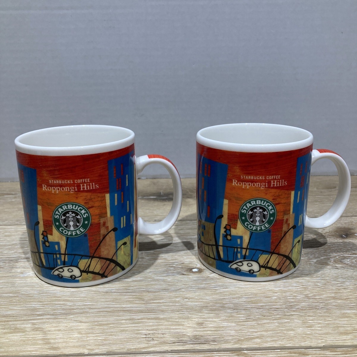 Set Of 2 Starbucks Roppongi Hills Mug- 2010 - Made In Japan | eBay