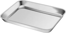 P&P CHEF Baking Sheet Oven Pan Tray, Stainless Steel Cookie Sheet Pan for Oven,