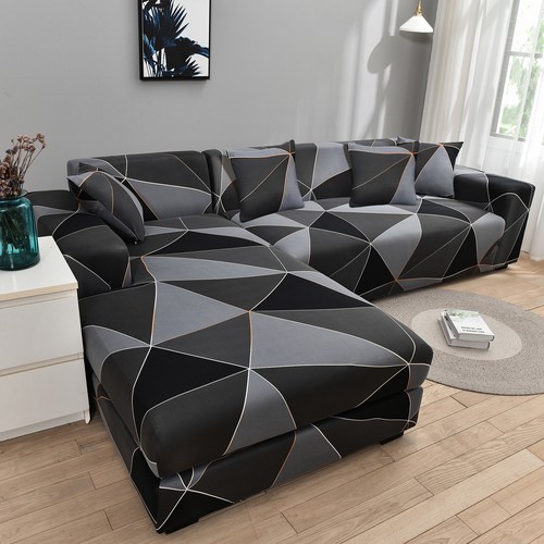 Stretch Sofa Covers Slipcover for L Shape Sectional Corner Sofa Couch Protector - Picture 50 of 167