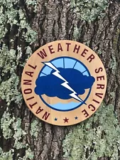 National Weather Service Seal 17” Hard Maple Epoxy
