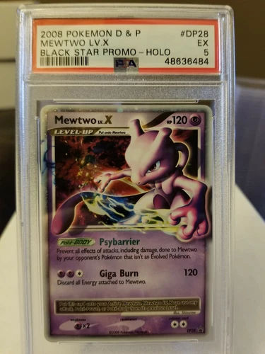 PSA 5 Mewtwo Lv.X DP28 Promo