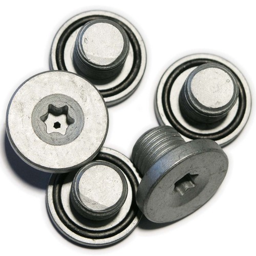 VAUXHALL SAAB GM MAXI PACK 5 SUMP PLUGS & 50 SUMP WASHERS 90502556