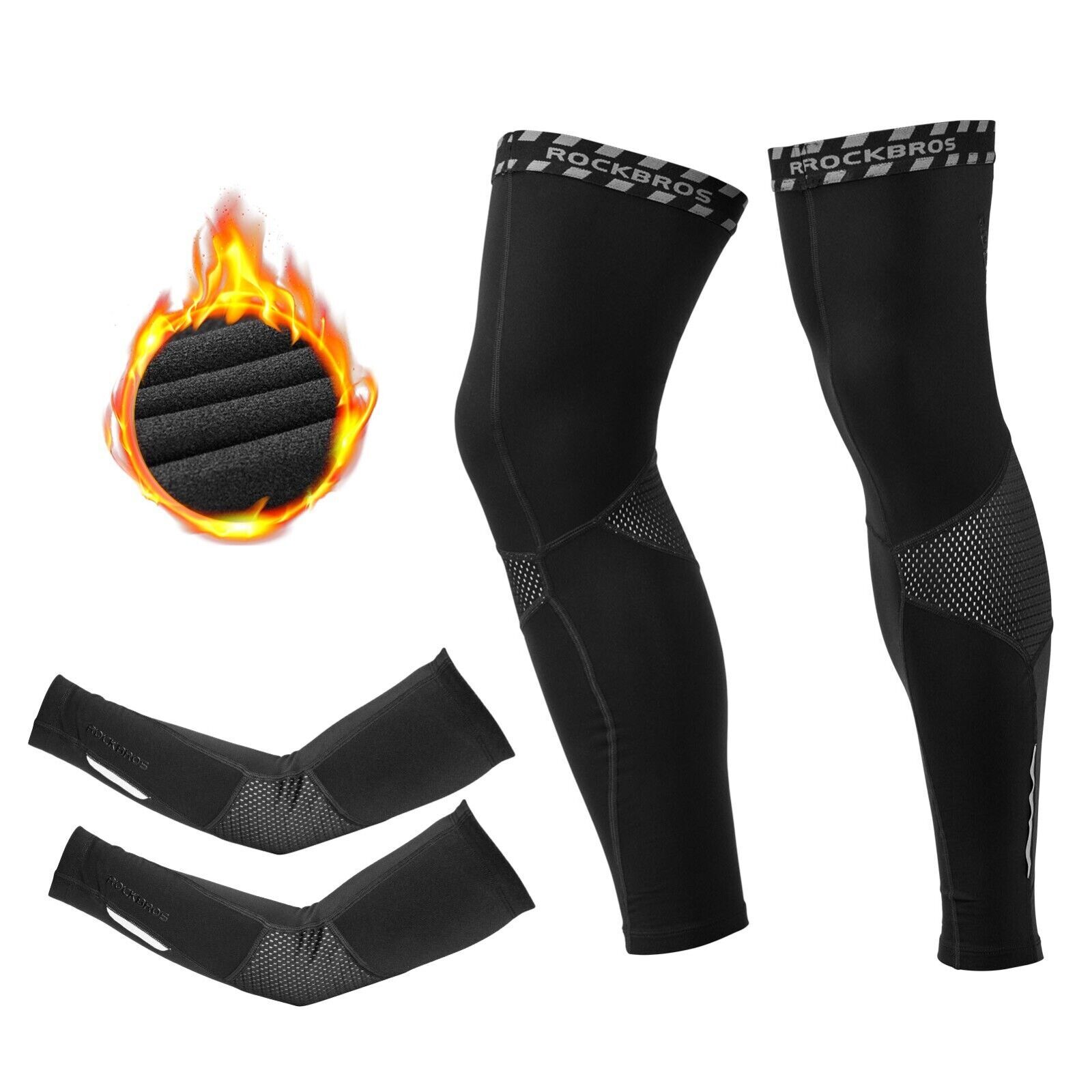 Нарукавники ROCKBROS Radsport с нарукавниками Beinlinge Knieschutz Зимние 1 пара S-3XL 7490₽