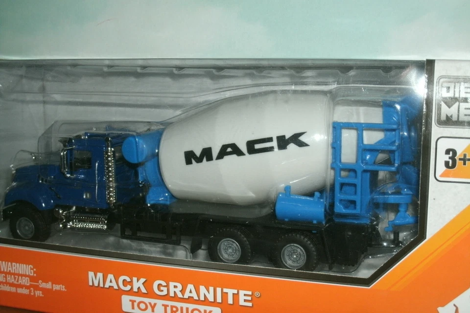 Camión mezclador de cemento de granito Mack escala 1/50 (8") Wonderlanes juguete #0830 Foto 2 de 4