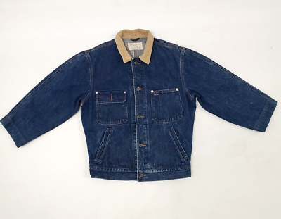 Vintage Polo Ralph Lauren Denim Trucker Dungarees Jacket Corduroy