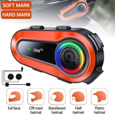 Motorcycle Headset Bluetooth Helmet Intercom Speaker Music Share Headphone