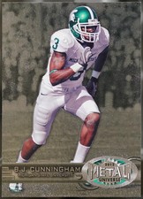 2012 Fleer Ultra Retro - Metal Football B.J. Cunningham #M-74 NM