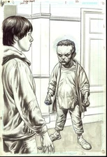 DC COMICS Lot 13 #1 page 22 Full Page Splash ZOMBIE Original Art GLENN FABRY