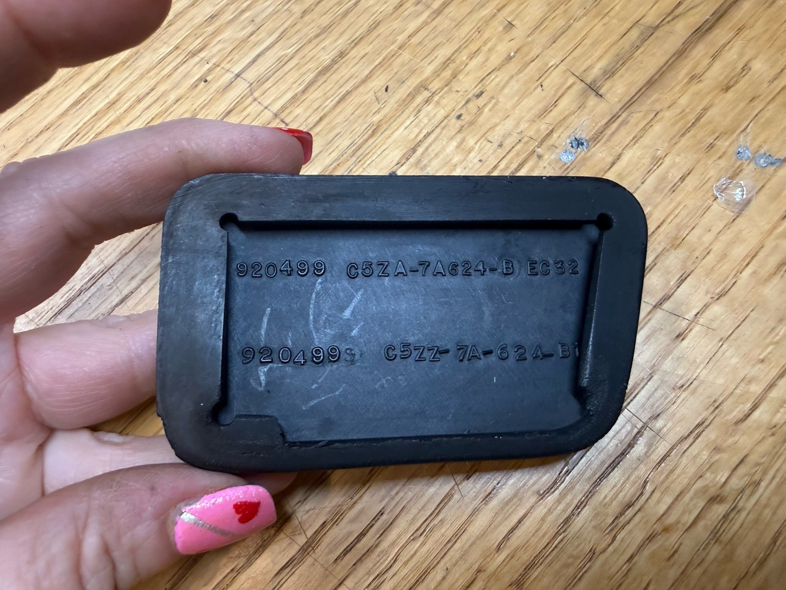 1965-1968 Mustang GT Shelby Cougar Xr7 CLUTCH & brake PEDAL PADS OEM 65-68 thumbnail 4