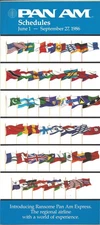 Pan Am system timetable 6/1/86 [5081]