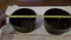 2 Fiestaware Square Bowl Chocolate Brown  USA - 19 Ounces Fiesta vintage