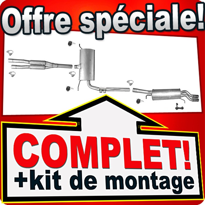 Échappement Audi A6 C5 2.7 T anti-corrosion pour une puissance restaurée