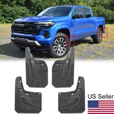 4Pcs Mud Flaps Splash Guards W/O Wheel Flare For Chevrolet Colorado 2023-2025