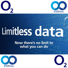 Prepaid O2 Sim Card with UNLIMITED UK Calls, Texts & 5G Data. Valid for 30 days