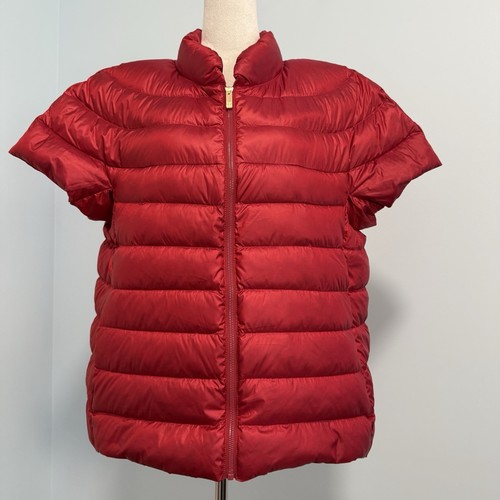 Martha Stewart Women's Plus Short Sleeve Quilted Down Puffer Vest Size 1X - Bild 2 von 11